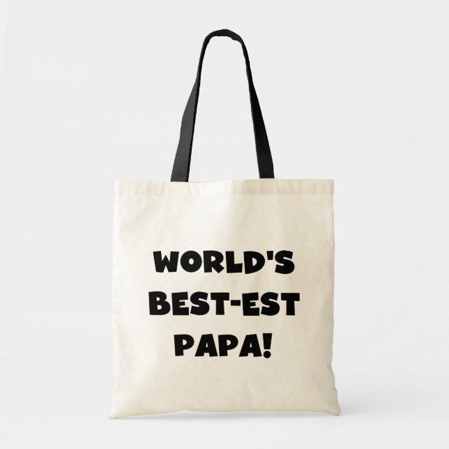 Die besten Papa-Tshirts und Geschenke der Black Te Tragetasche (Vorne)