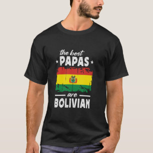 Die besten Papas sind bolivianisch Vatertag Bolivi T-Shirt