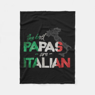 Die besten Papas sind Italienisch Funny Italy Coun Fleecedecke