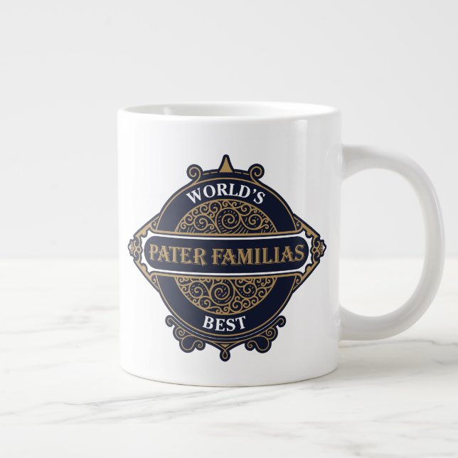 Die besten Pater Familias der Welt (Vater der Fami Jumbo-Tasse (Rechts)