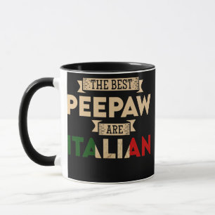 Die besten Peepaw sind lustige italienische Flagge Tasse