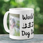 Die besten Personalisierten Fotos der Welt für Hun Kaffeetasse<br><div class="desc">Diese Tasse ist ein tolles Geschenk für den besten Hundevater aller Zeiten,  mit zwei Lieblings-Fotos und "World's Best Dog Vater" in einer coolen Typografie.</div>