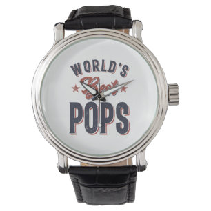 Die besten Pop der Welt   Father Grandpa-Geschenk Armbanduhr