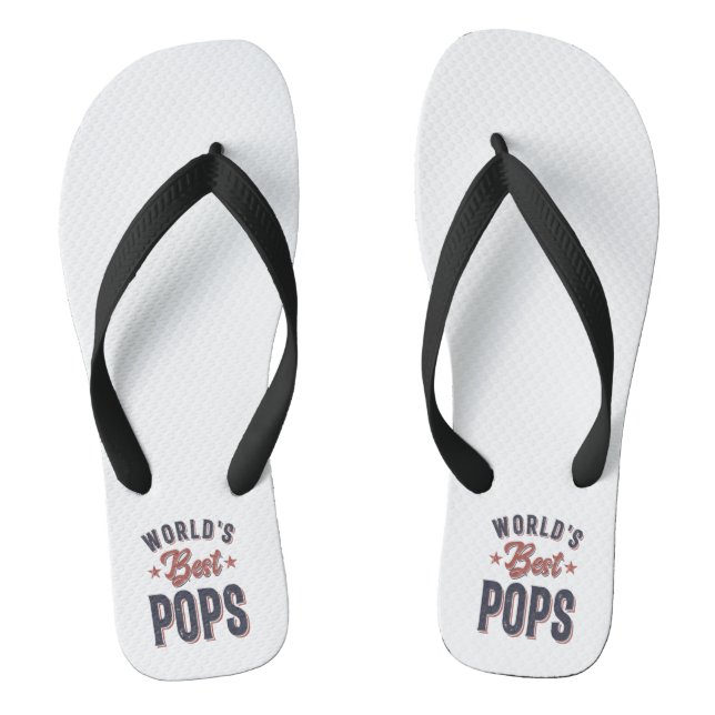 Die besten Pop der Welt | Father Grandpa-Geschenk Flip Flops (Fußbett)