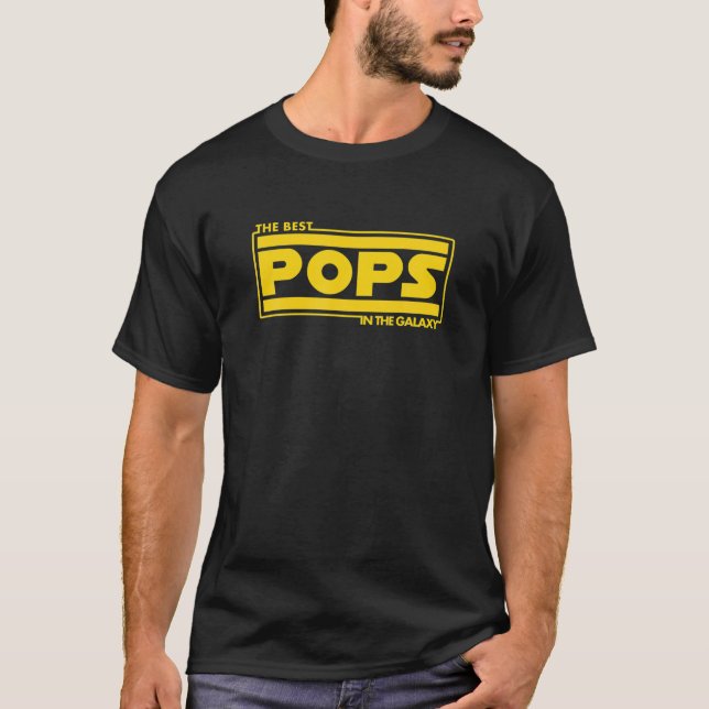 Die besten Pop des Galaxy Funny Vathers Day T-Shirt (Vorderseite)