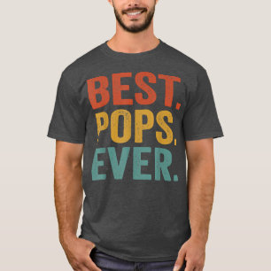 Die besten Pop je Vintag Retro Großvater Vatertag T-Shirt