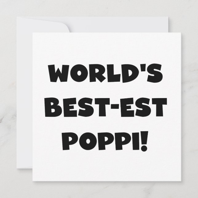 Die besten Poppi-Black-Text-Geschenke der Welt (Vorderseite)