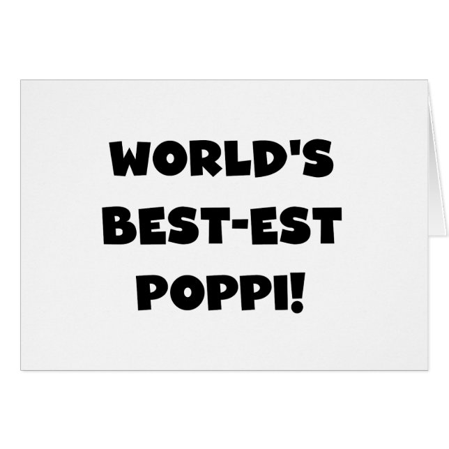Die besten Poppi-Black-Text-Geschenke der Welt (Vorderseite (Horizontal))