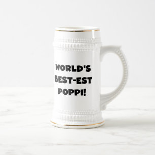 Die besten Poppi-Black-Text-Geschenke der Welt Bierglas
