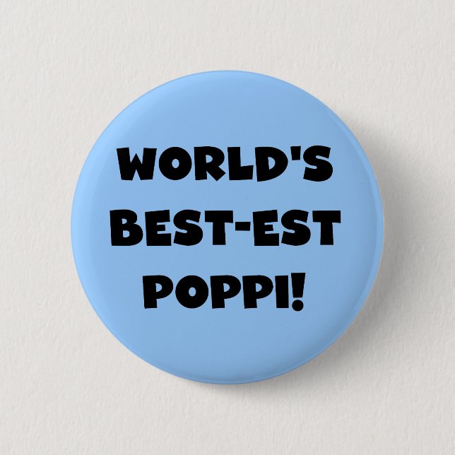 Die besten Poppi-Black-Text-Geschenke der Welt Button (Vorderseite)