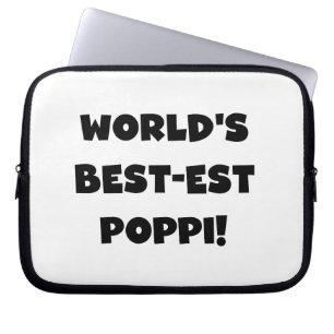 Die besten Poppi-Black-Text-Geschenke der Welt Laptopschutzhülle