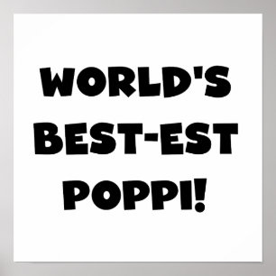 Die besten Poppi-Black-Text-Geschenke der Welt Poster