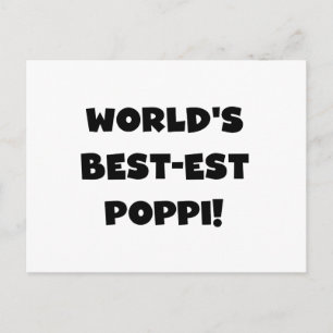 Die besten Poppi-Black-Text-Geschenke der Welt Postkarte