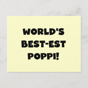 Die besten Poppi-Black-Text-Geschenke der Welt Postkarte
