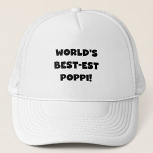 Die besten Poppi-Black-Text-Geschenke der Welt Truckerkappe