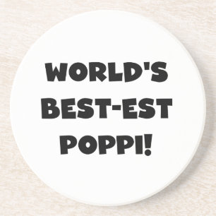 Die besten Poppi-Black-Text-Geschenke der Welt Untersetzer