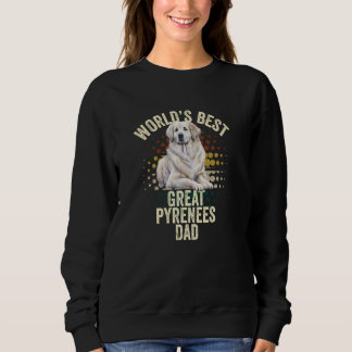 Die besten Pyrenäen der Welt Vater Retro Great Pyr Sweatshirt