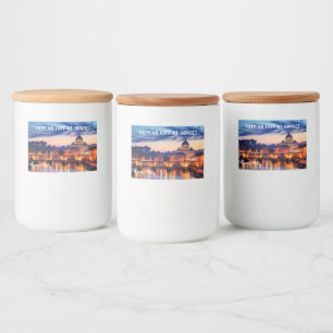 Die besten ruhigen Plätze in Kursivschrift Lebensmitteletikett