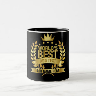 Die besten Schwarzen und Gold 5 Sterne der Welt Zweifarbige Tasse