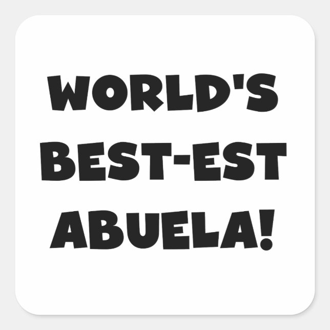 Die besten schwarzen und weißen Geschenke der Welt Quadratischer Aufkleber (Vorderseite)