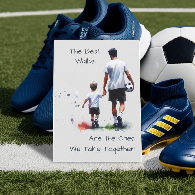 Die besten Spaziergänge zusammen glücklicher Vater Karte (Von Creator hochgeladen)