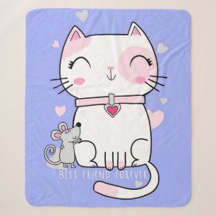 Die besten Tage sind Meow Days Lieblich rosa Meow Sherpadecke