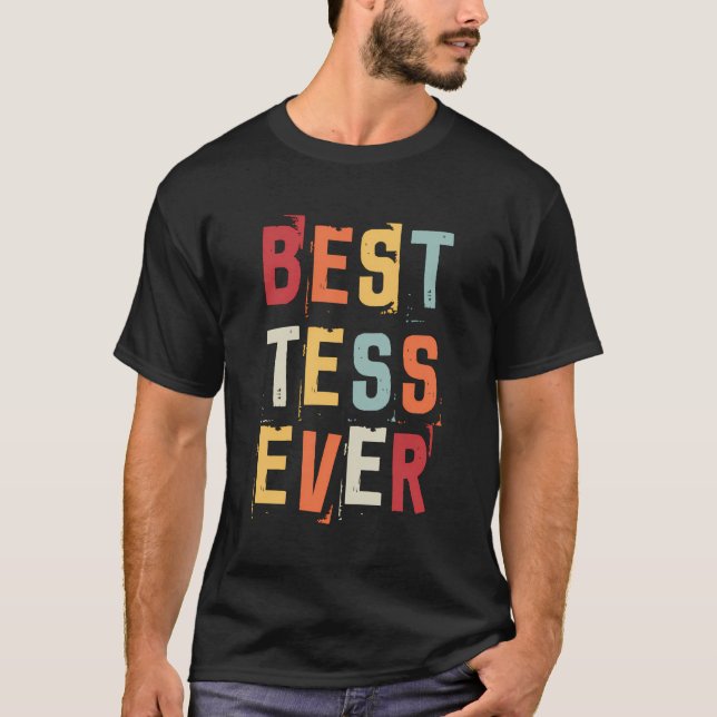 Die besten Tess je populär Retro-Geburtsnamen Tess T-Shirt (Vorderseite)