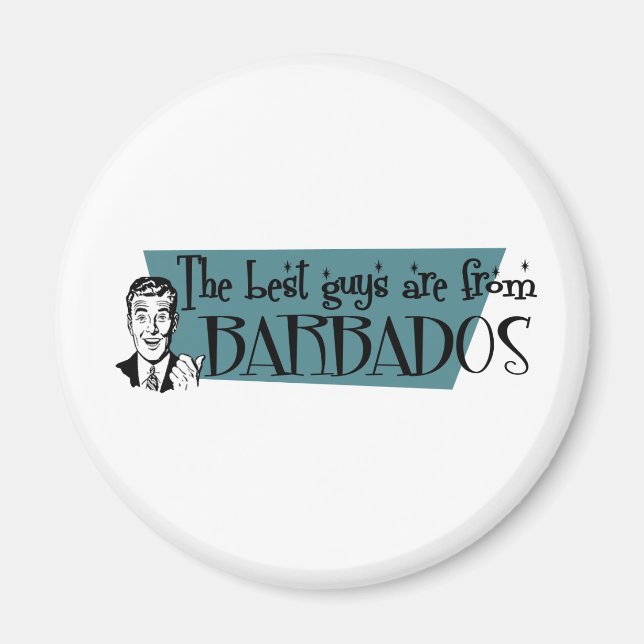 Die besten Typ kommen aus Barbados Magnet (Vorne)