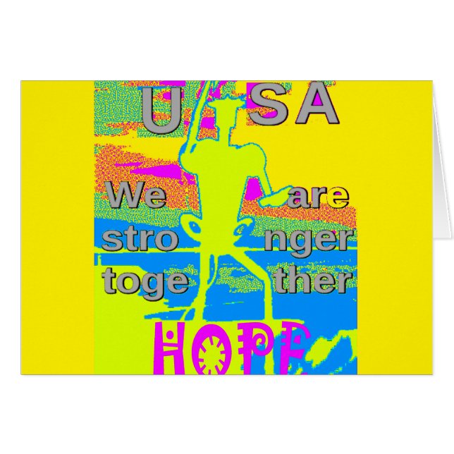 Die besten USA Hope Hillary Stronger Together (Vorderseite (Horizontal))