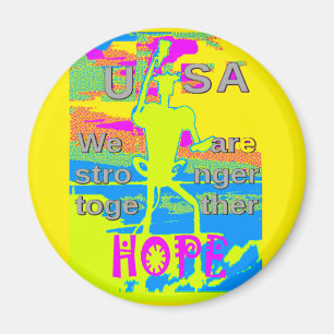 Die besten USA Hope Hillary Stronger Together Magnet