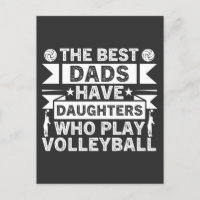 Die besten Vater haben Töchter, die Volleyball spi