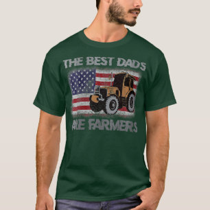 Die besten Vater sind Bauer Traktor VNeck 1 T-Shirt