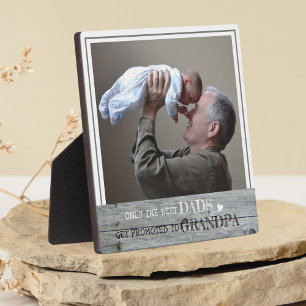 Die besten Vater werden für Großvater Foto Holz ge Fotoplatte