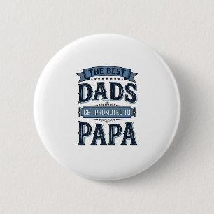 Die besten Väter werden zum Papa-Vintage-Shirt-Des Button