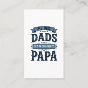 Die besten Väter werden zum Papa-Vintage-Shirt-Des Visitenkarte