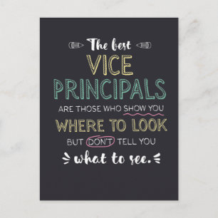 Die besten Vize-Principals zeigen Ihnen, wo Sie su Postkarte