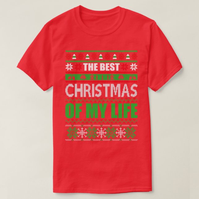 Die besten Weihnachten meines Lebens T-Shirt (Design vorne)