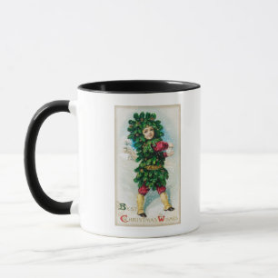 Die besten Weihnachtswünsche Mann bei Evergreen Co Tasse