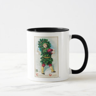Die besten Weihnachtswünsche Mann bei Evergreen Co Tasse