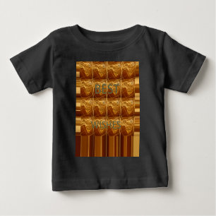 Die besten Wünsche aus Afrika: Ein goldener Kontin Baby T-shirt