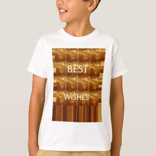 Die besten Wünsche aus Afrika: Ein goldener Kontin T-Shirt