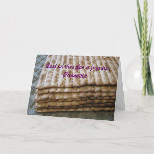 Die besten Wünsche für einen freudigen Pessach Karte