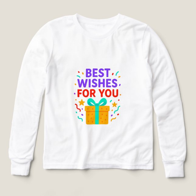 Die besten Wünsche für Sie - farbenfrohe Geschenkb (Design Vorderseite)