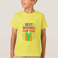 Die besten Wünsche für Sie Kinder T - Shirt-farbig