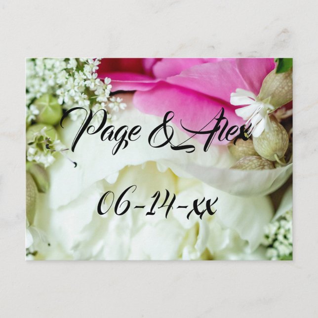 Die besten Wünsche nach neuem Weds Wedding Destiny Postkarte (Vorderseite)