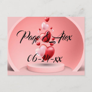 Die besten Wünsche nach neuem Weds Wedding Destiny Postkarte