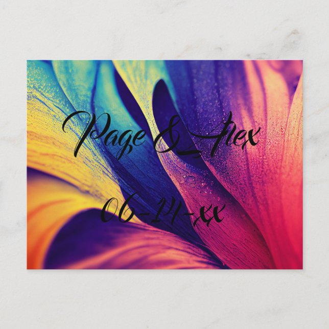 Die besten Wünsche nach neuem Weds Wedding Destiny Postkarte (Vorderseite)