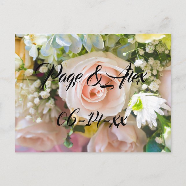 Die besten Wünsche nach neuem Weds Wedding Destiny Postkarte (Vorderseite)