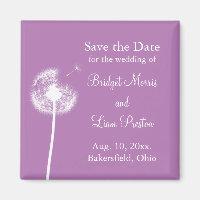 Die besten Wünsche! Save the Date (lila)