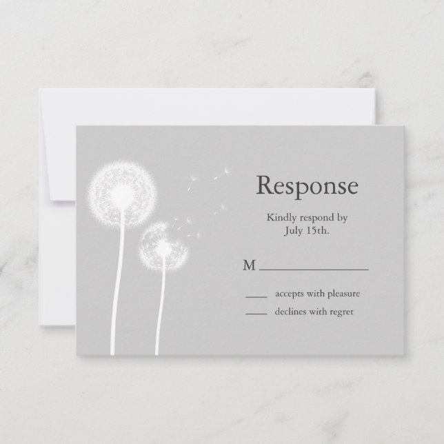 Die besten Wünsche! UAWG (schwarz) RSVP Karte (Vorderseite)